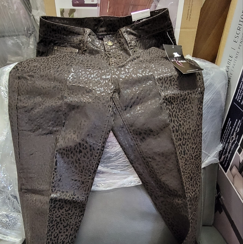 Slim satin jeggins
